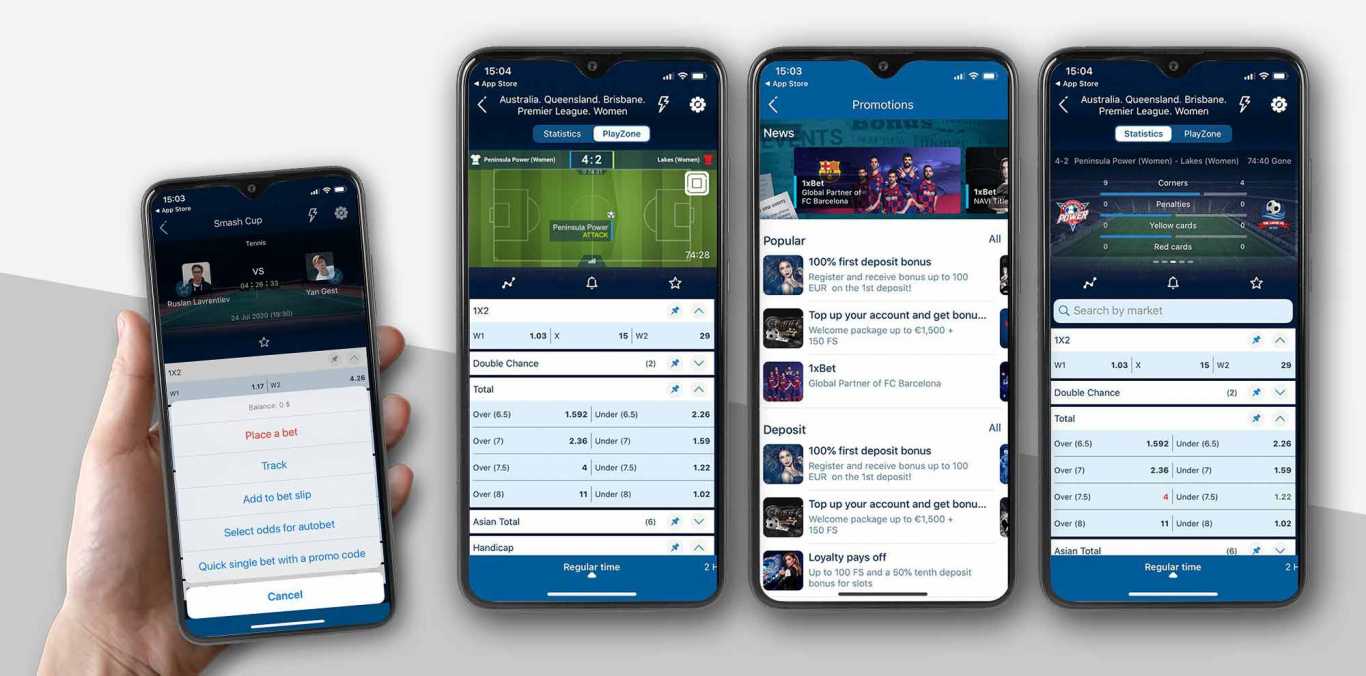 1xBet mobile app for iOS